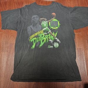 Vintage Dee Brown 1991 Slam Dunk Black Salem Sportswear T-Shirt